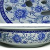Porcelain Tea Tray, 10 inch Double-Layer Ceramic Tray Round for