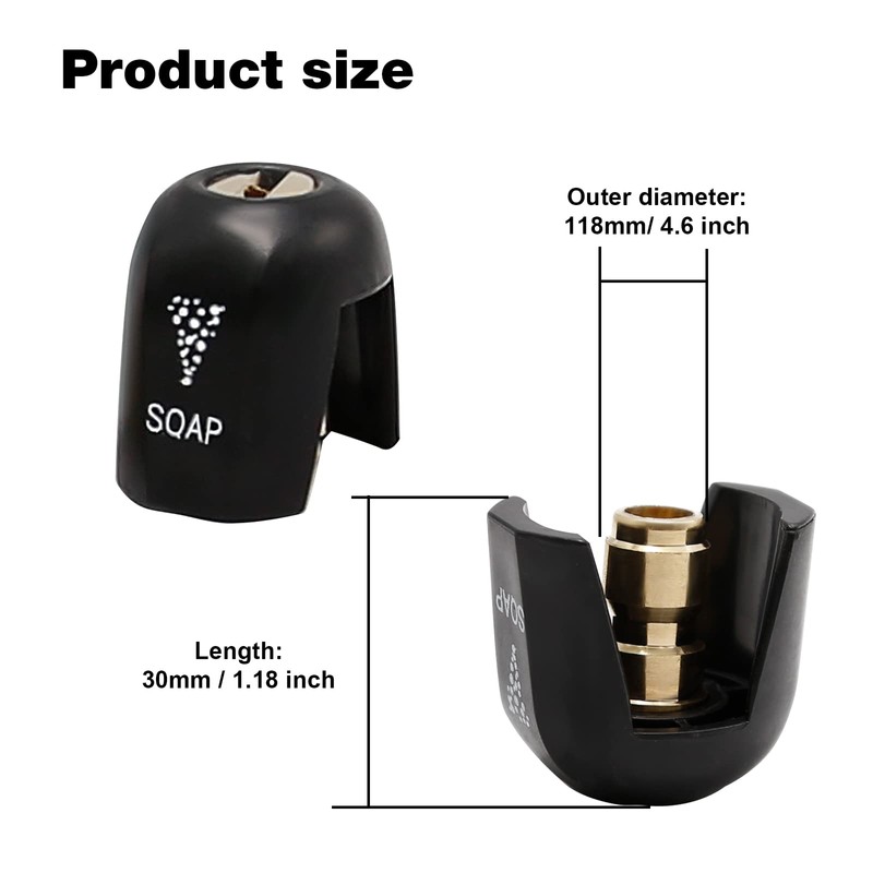 Saihisday Pressure Washer Nozzle Tips Set,Replacement for Sun Joe SPX3000-TPS