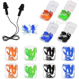 Tapones Oidos para Natación,Tapón Auditivo con Cable, Reutilizables