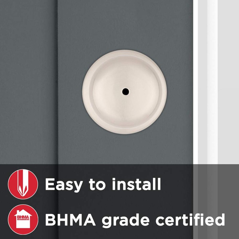 Kwikset Juno Interior Privacy Door Knob with Lock, Door Handle