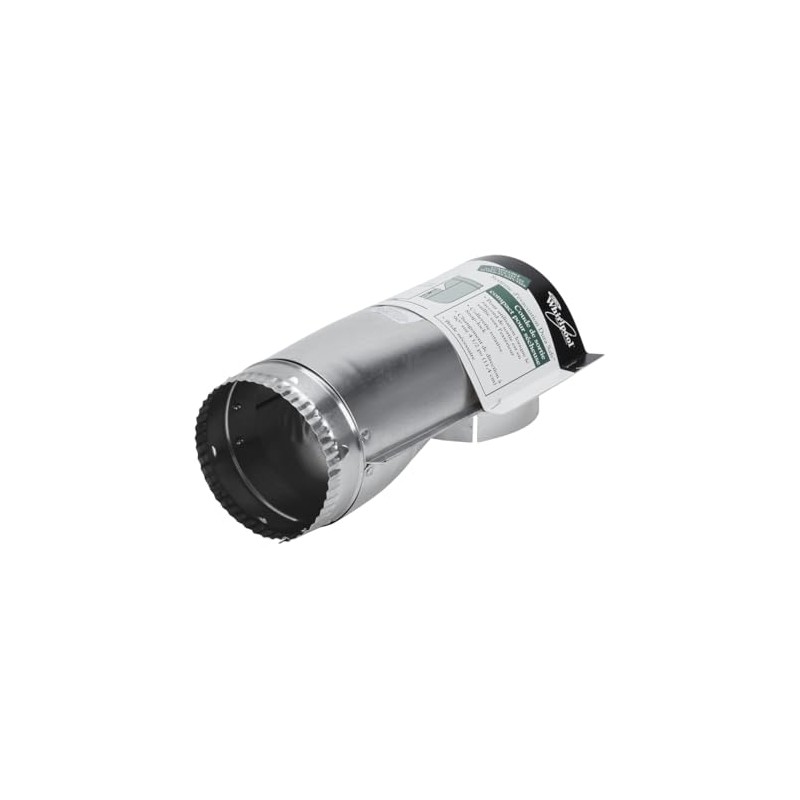 Whirlpool 4396004 Genuine OEM Dryer Exhaust Duct single unit silver