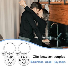 Engagement Birthday Gifts for Couples Funny Keychains for Husband Boyfriend Girlfriend Valentines Day Gifts for Husband Wife Gift for Couple Fiancee Keychains Gifts