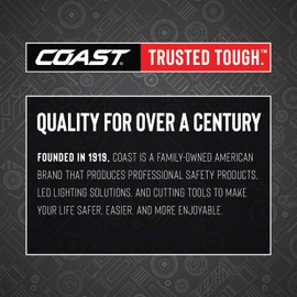 COAST® G50 Twist Focusing 355 Lumen LED Flashlight, Black