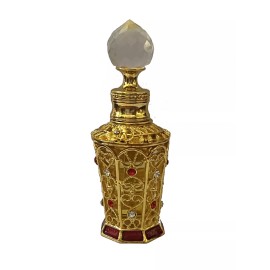 In HIs Presence Prayer Anointing Oil Gold Gemstone Bottle 15 ML