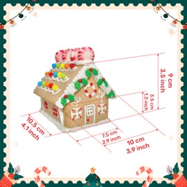 Gingerbread Cookie House Kit - 1.1 Lbs - Easy to Decorate - Includes Everything Needed to Assemble and Decorate Christmas Holiday Cookie House Type 2