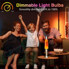 R39 E17 30W Lava Lamp Bulbs 120V, Soft Warm White 2700K, Large Reflection Angle 270°, E17 Base 30 Watt Lava Original Light Bulb Replacement, for Bubble Glitter Lamp, Lavalampe, Dimmable, 2-Pack