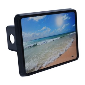 Rogue River Tactical Ocean Beach Waves Coastal Sunset Trailer Hitch Cover Plug Gift Idea Shoreline