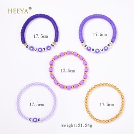 HEEYA Olivia Armbänder Set für Frauen Mädchen GUTS Sour Album inspiriertes Perlenarmband Olivia Merch Konzert Outfits Zubehör Musikliebhaber Schmuck für Fans Geburtstagsdekorationen