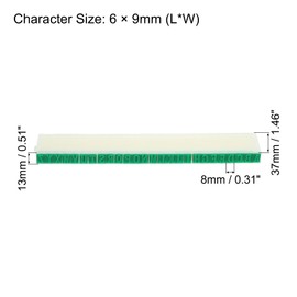 PATIKIL Detachable Number Letter Stamp, 9mm Plastic 9+26 Digits Font Size 3 Numeral 0-9 Alphabet A-Z Combination Set for Card Tag Scrapbook Craft Making Teaching