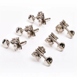 Graph Tech NEW Graph Tech Ratio 3+3 Retro Machine Heads Nickel PRN-4324-N0