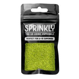 SPRINKLY - Matt Sugar Strands - Light Green - 30g