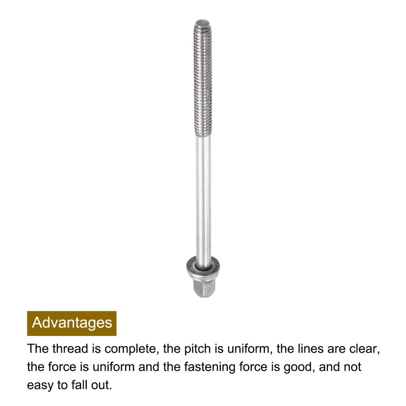 sourcing map Drum Tension Rods 24mm x 90mm for Bass