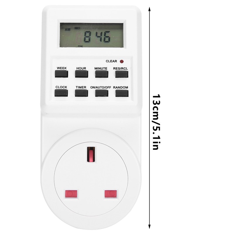 Timer Switch Plug Intelligent Programmable Outlet Timer Socket for Electrical