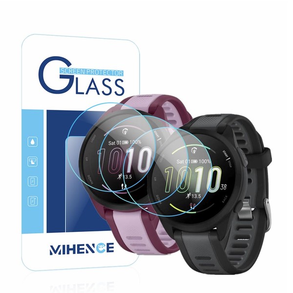 MIHENCE Screen Protector Compatible for Garmin Forerunner 165 Smartwatch,9H Tempered