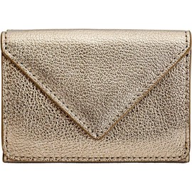 MALTA Trifold Wallet, Mini Wallet, Women's, Men's, Small, Compact, Cowhide Leather, Coin Purse, Large Capacity, Simple, champagnegold