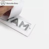 NONE Mercedes Rear Trunk Hatch Sticker Badge Bright Silver Maybach