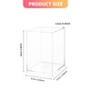 YKUKIZEE 8Pcs Acrylic Pen Holder Clear, Acrylic Square Pen Pot,