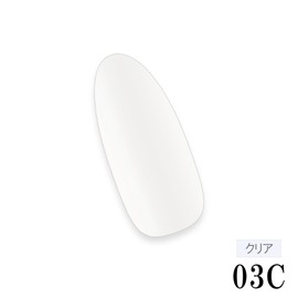 LinoGel Reno Gel Color Gel Nail Made in Japan, Cosmetics Registration, 0.2 oz (5 g), Compatible with LED/UV Light, 03C, Clear White, Professional Nail