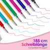 LVZONGXIN Pack of 8 Colourful Refills, Compatible with Legami, 0.7