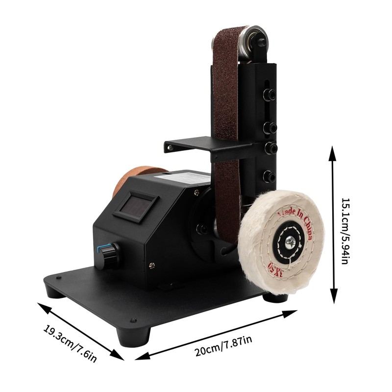 JAYGOVAN 350W Electric Mini Belt Sander 90 Degree Knife Sharpener