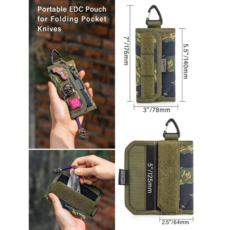 TACTICAL GEEK Storage A2 M EDC Pouch Organizer, Nylon Coin