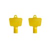 Pack of 2 Yellow Gas Meter Box Key | Durable