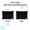 Funky Junque Kids Fleece Lined Scarf - Black