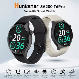 Hunkstar SA200 T6Pro Smart Watch With 100+Cloud Watch Dials,24/7Heal