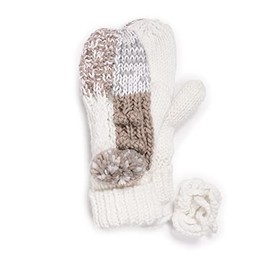 MUK LUKS PATCHWORK MITTEN-NEUTRAL,OS