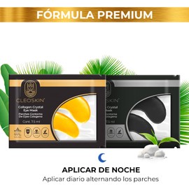 CLEOSKIN Under eye patches for puffy eyes and dark circles | Eye mask infused gel patches for dark circles under the eyes support eye bags and puffiness (50 Pack)