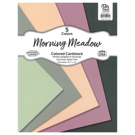 Accent Design Paper Accents Cardstock Variety Pack 8.5x11" 40 Sheets – Morning Meadow Colored Cardstock, Card Stock, Construction Paper for Scrapbooking, DIY, and Art Projects