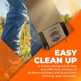 Burr Paw Burr Removal Tool for Dogs, Clothes, Horses and Hunting Gear - Multi-Purpose Deburring Accessory for Removing Sticky Burrs (Tan)