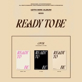 TWICE - 12th Mini Album [READY TO BE] (BE Ver.) Photobook + CD-R + Folded Poster + Postcard + Message Photocard + Photocard + Photocard Set + Poster + 1 PVC Card