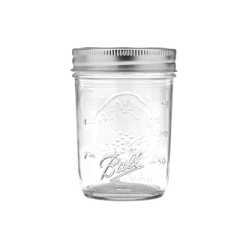 Ball Regular Mouth Glass Mason Jars with Lids and Bands,