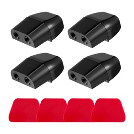 SHMZK 4 PCS Deer Whistles for Car, Deer Whistles Animal Warning Device to Avoid Collisions, Animal Alert Deer Repellent Devices for Cars Trucks Motorcycles, Car Accessories (Black)