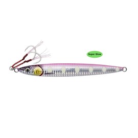 Savage Gear Salt 3D Slim Jig Minnow - Pirk, Colour: Pink Flash PHP, Length / Weight: 12.5 cm / 60 g