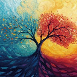 Puzzles for Adults 1000 Pieces The Tree of Life and Time Mosaic Jigsaw Puzzles, Challenging & Difficult, Ideal Gift for Puzzle Enthusiasts for Relaxation by CREATIVETREES