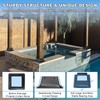 4x4 Post Base 2Pcs-Inner Size 3.6x3.6-Heavy Duty Metal Post Brackets-Deck