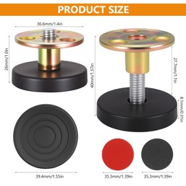XxinXrong Set of 4 Furniture Feet, Adjustable, 27-40 mm Furniture Feet, Height Adjustable Feet, Sofa Feet for Tables, Cupboard, Feet, Bed Feet, Adjustable Feet, Furniture Feet, with Damping Pads and