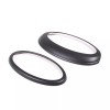 carmotion88 Matte Black Front Rear Emblem Trim Ring Badge Kit