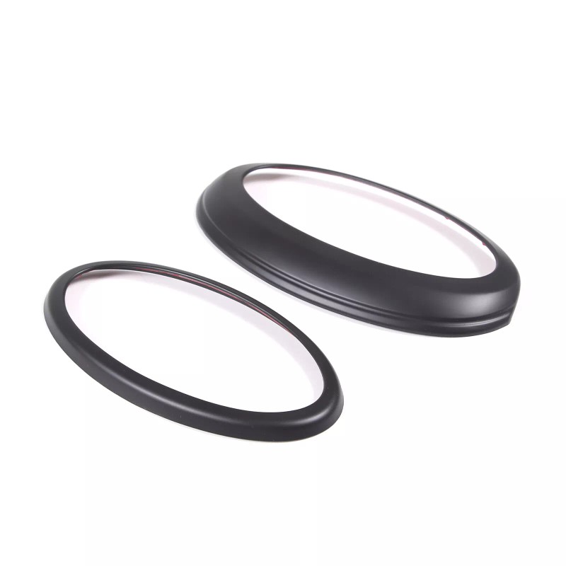 carmotion88 Matte Black Front Rear Emblem Trim Ring Badge Kit