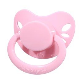 Landofgenie Adult Size Dummy Large Teat Shield Dummy Pack of 3 Black + Pink + Purple Butterfly Shape