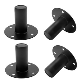 Pastlla 4Pcs Speaker Stand Top Hat, Metal Speaker Cabinet Pole Mount, Speaker Iron Bottom Metal Stand Tripod Stand Dj Stand Speaker Cone Base Audio Speaker Stand Mounts Adapters, 4.25" x 3.15"