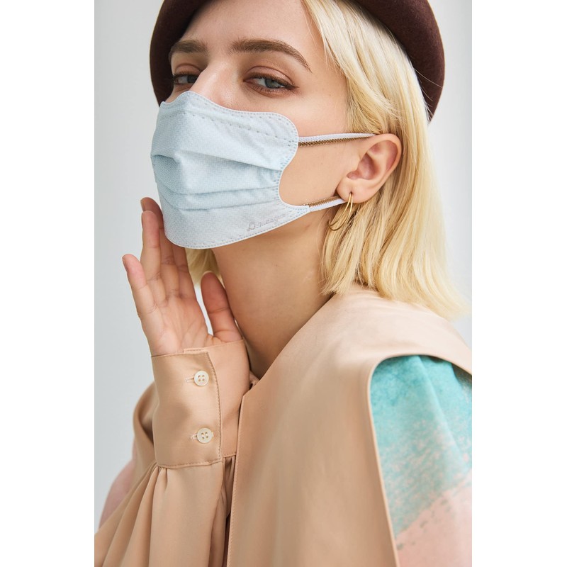 [D.masque] Luxe. アリスブルー × アンバーグレーFor Ladies'【ヒアルロン酸8,800mg/kg配合マスク】 5枚入