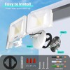 MEIKEE 100W Motion Sensor Lights Outdoor, 9600lm 6500K LED Sensor