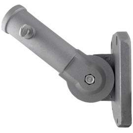 Green Grove Products Adjustable Flag Pole Bracket Heavy Duty Aluminum All Weather Flag Display Holder (Gray)