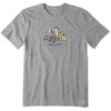 Life is Good. Mens Crusher Tee Happy Hour, Heather Gray-S