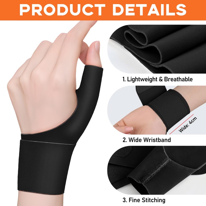 XOKL Pack of 2 Thumb Support for Arthritis, Elastic Thumb