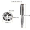 3 Pcs Metric Hand Tap & Die Set, M12 x