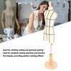 Miniature Dress Form with Stand Wood Base Sewing Mannequin Body